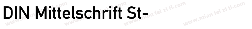 DIN Mittelschrift St字体转换